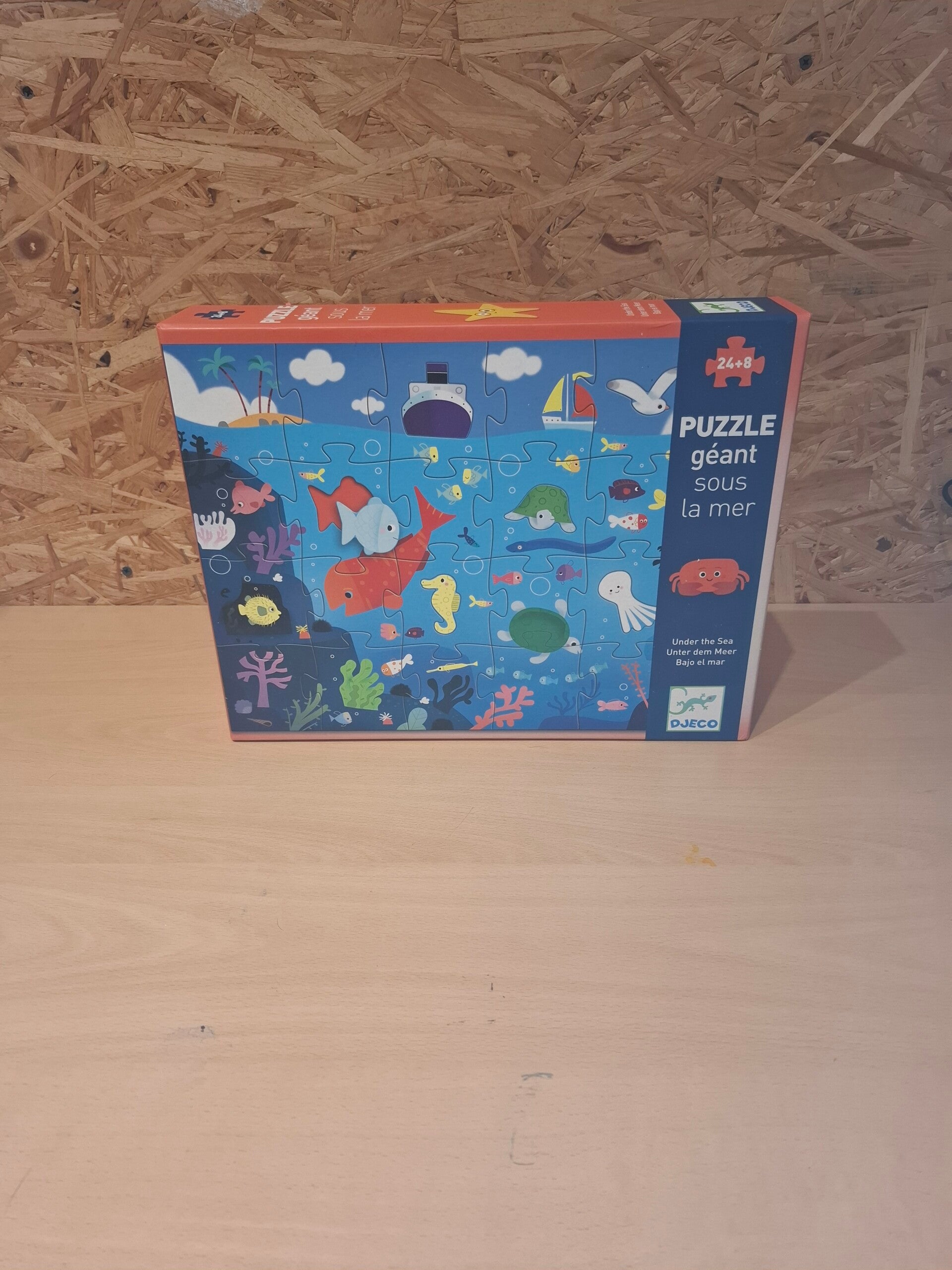 Puzzle géant 24 pièces + 8 formes