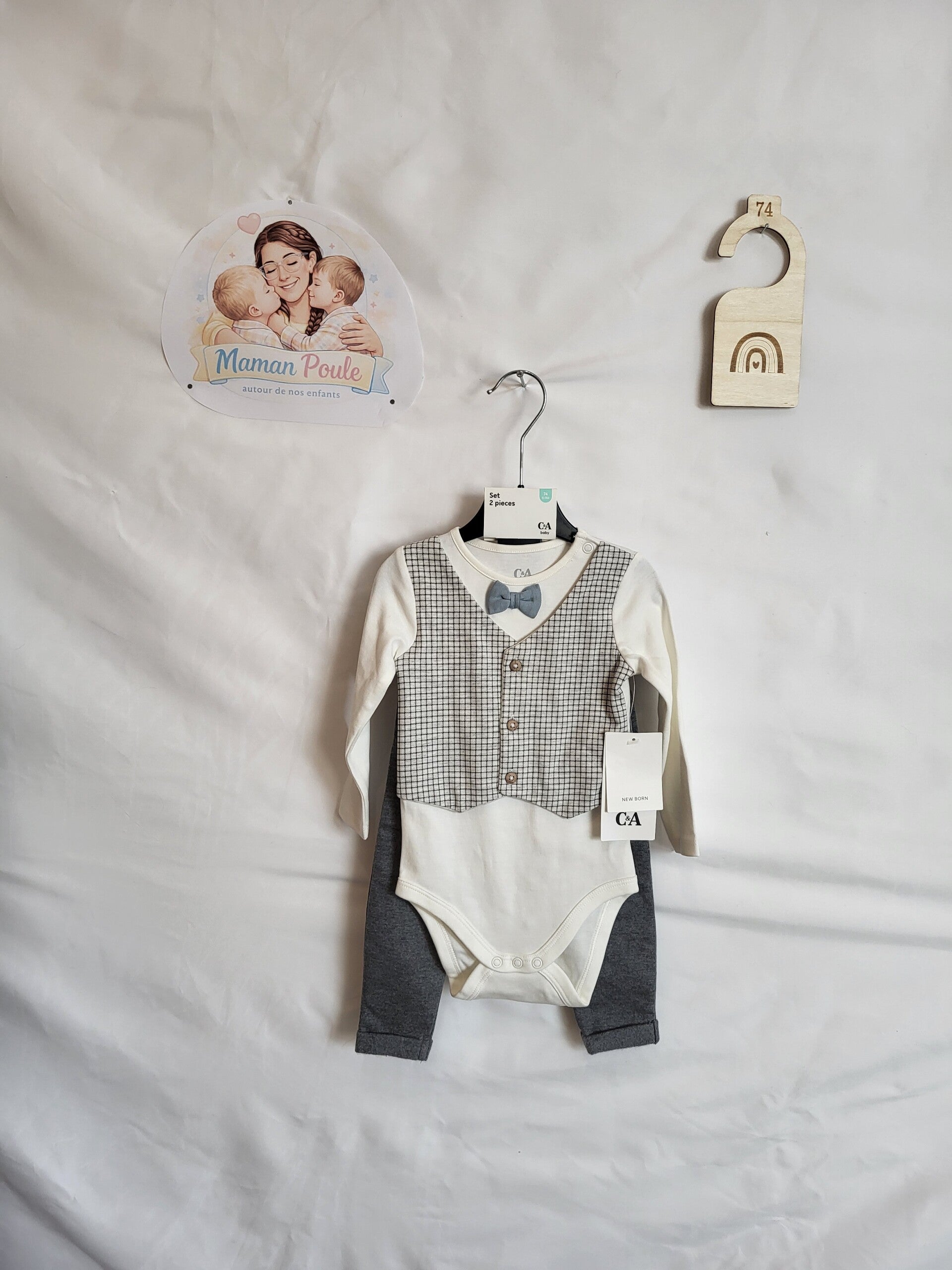 Ensemble body + pantalon T74 NEUF