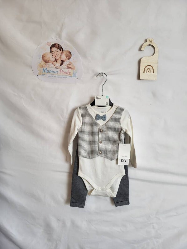 Ensemble body + pantalon T74 NEUF