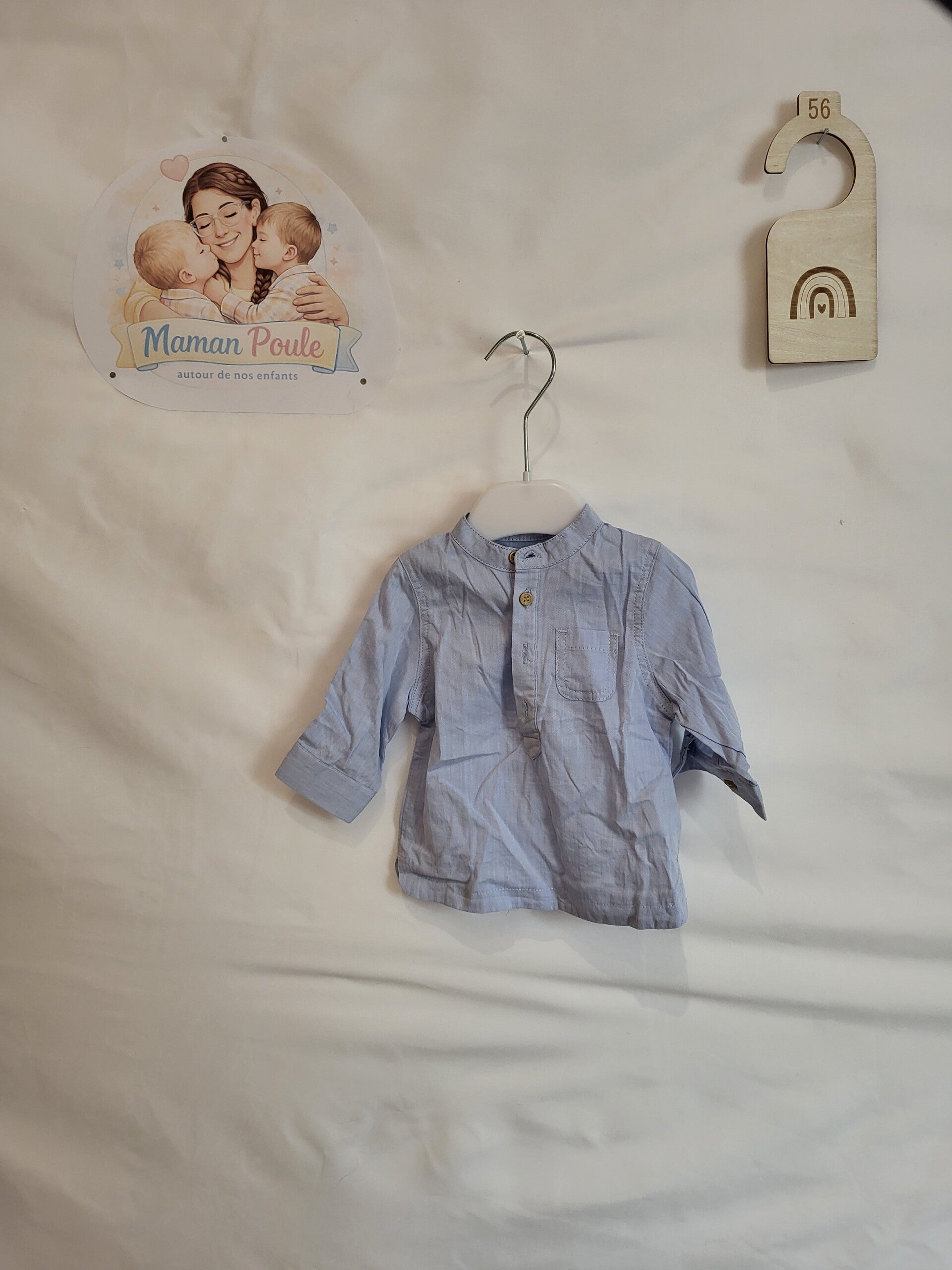 Chemise bleu clair T56 Kiabi