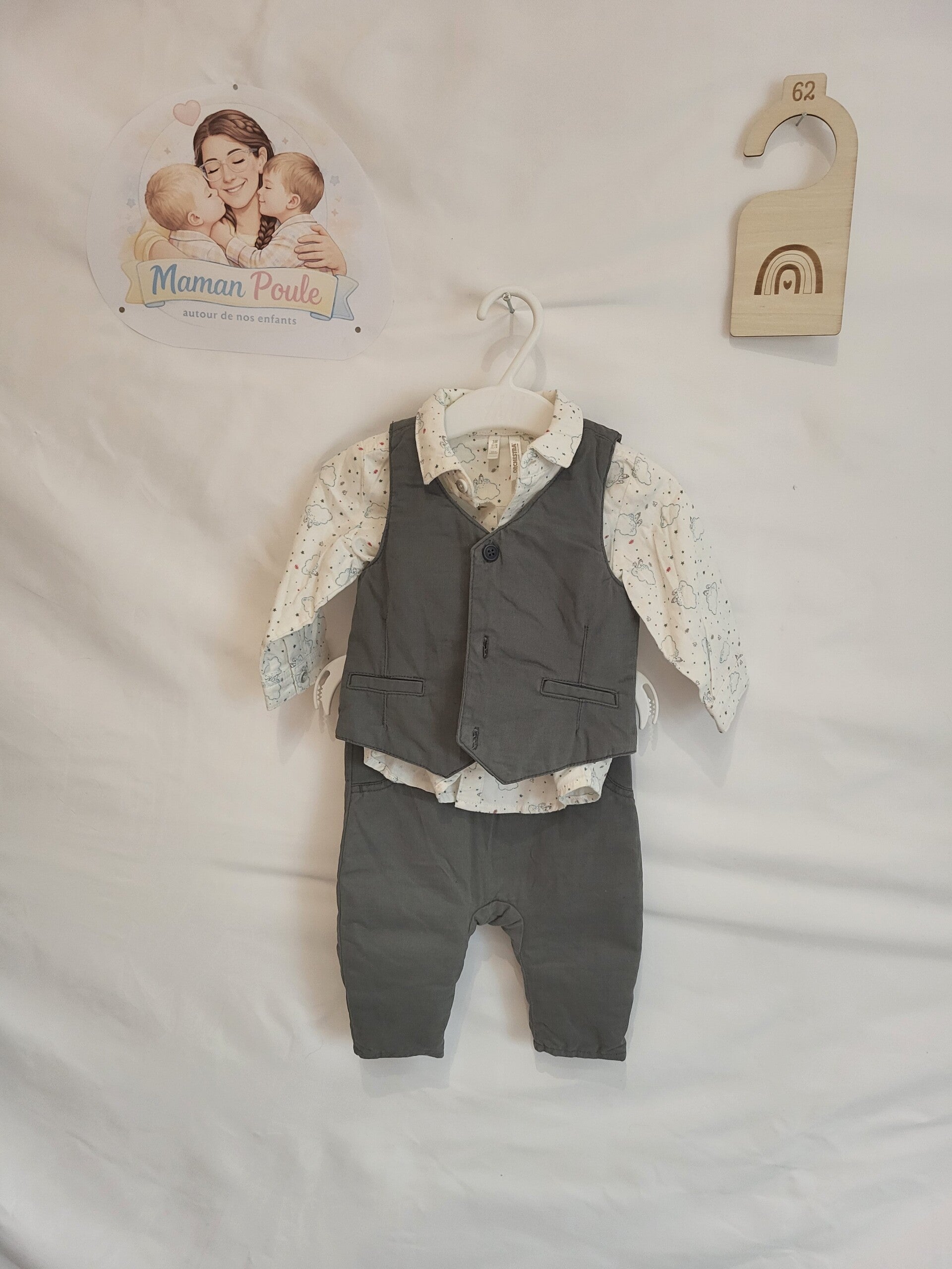 Ensemble chemise-pantalon-veste T62 Orchestra