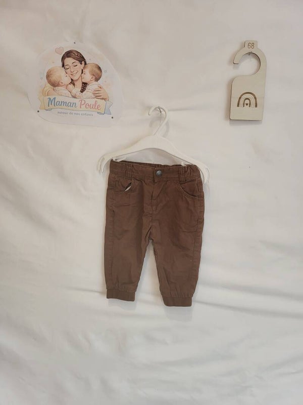 Pantalon uni brun T68 TAO