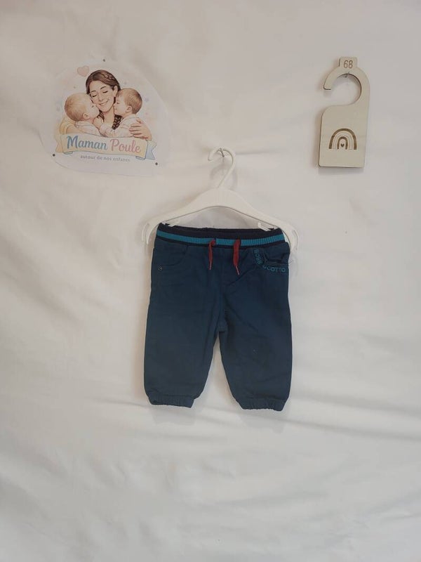 Pantalon uni turquoise T68 DPAM