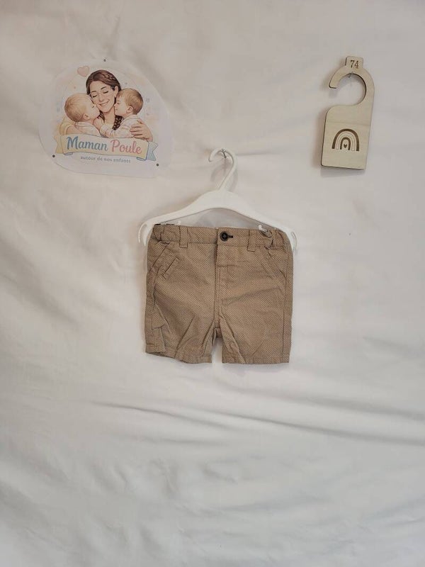 Short à pois beige T74 Kiabi