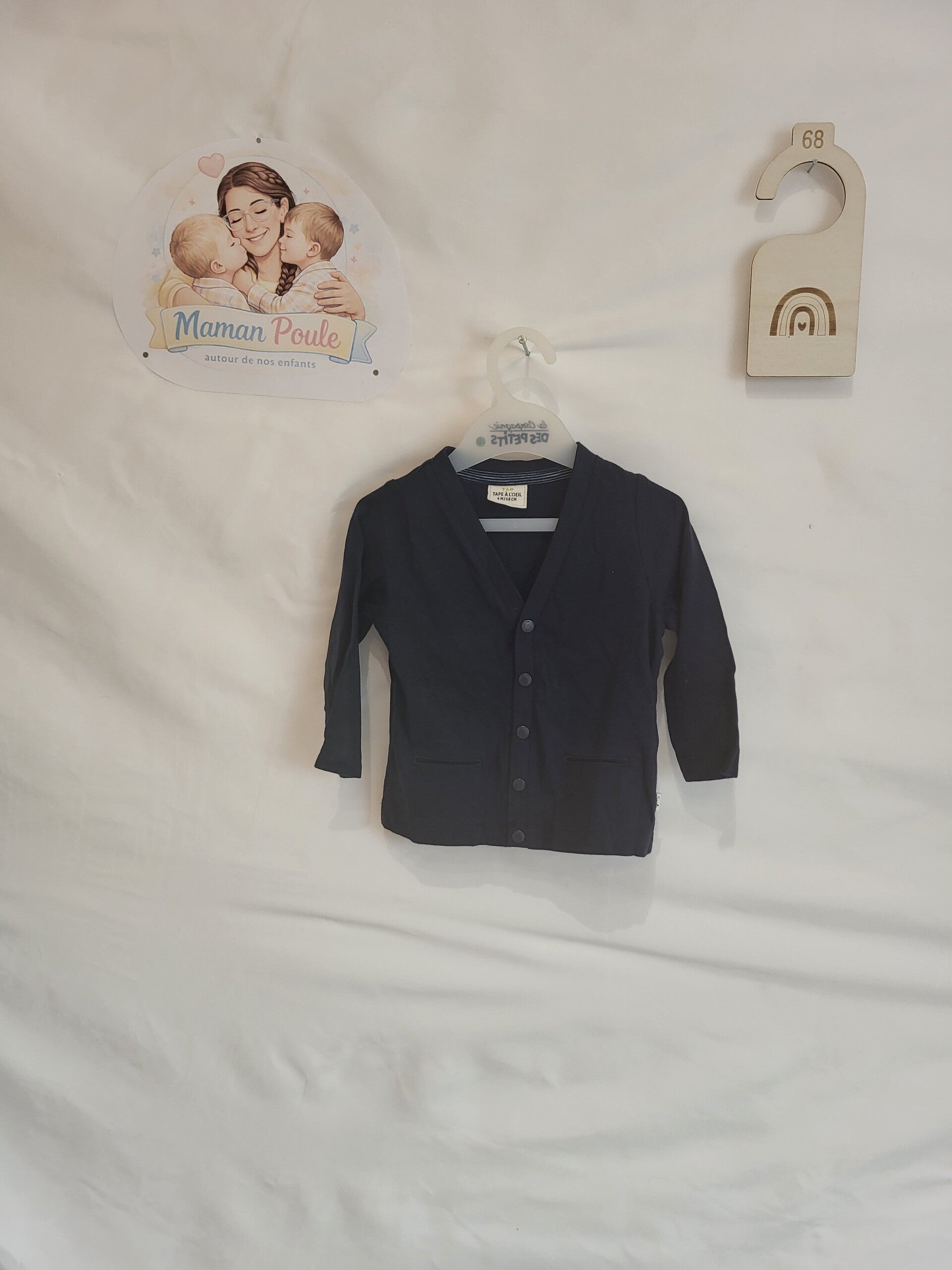 Gilet fin bleu marine T68 TAO