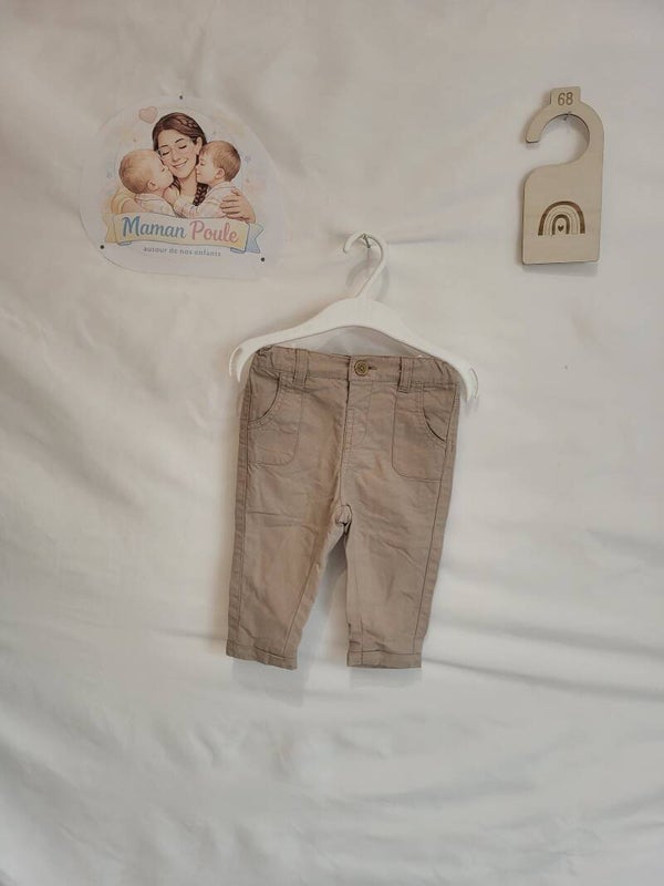 Pantalon beige T68 Kiabi