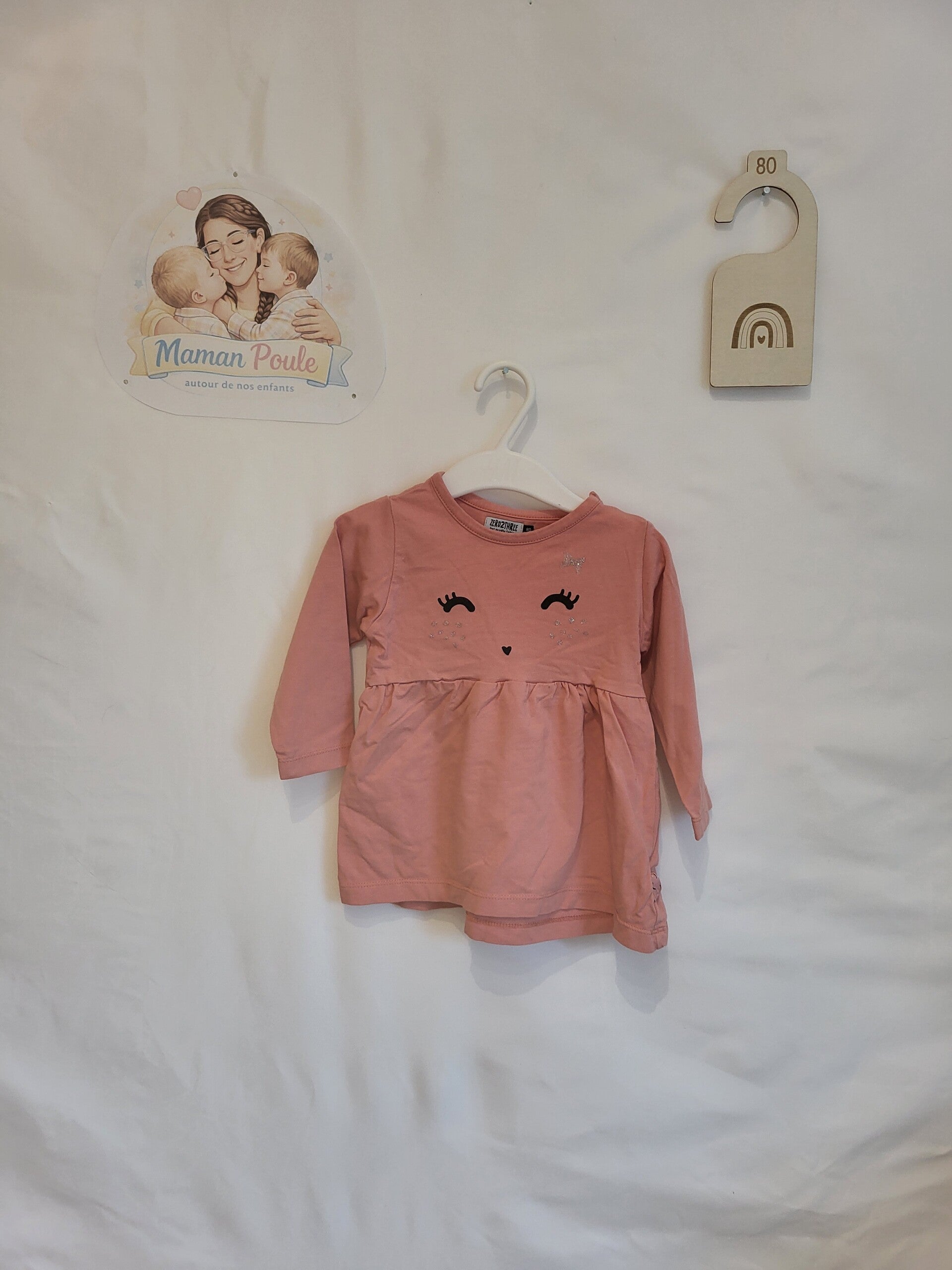 Robe rose T80