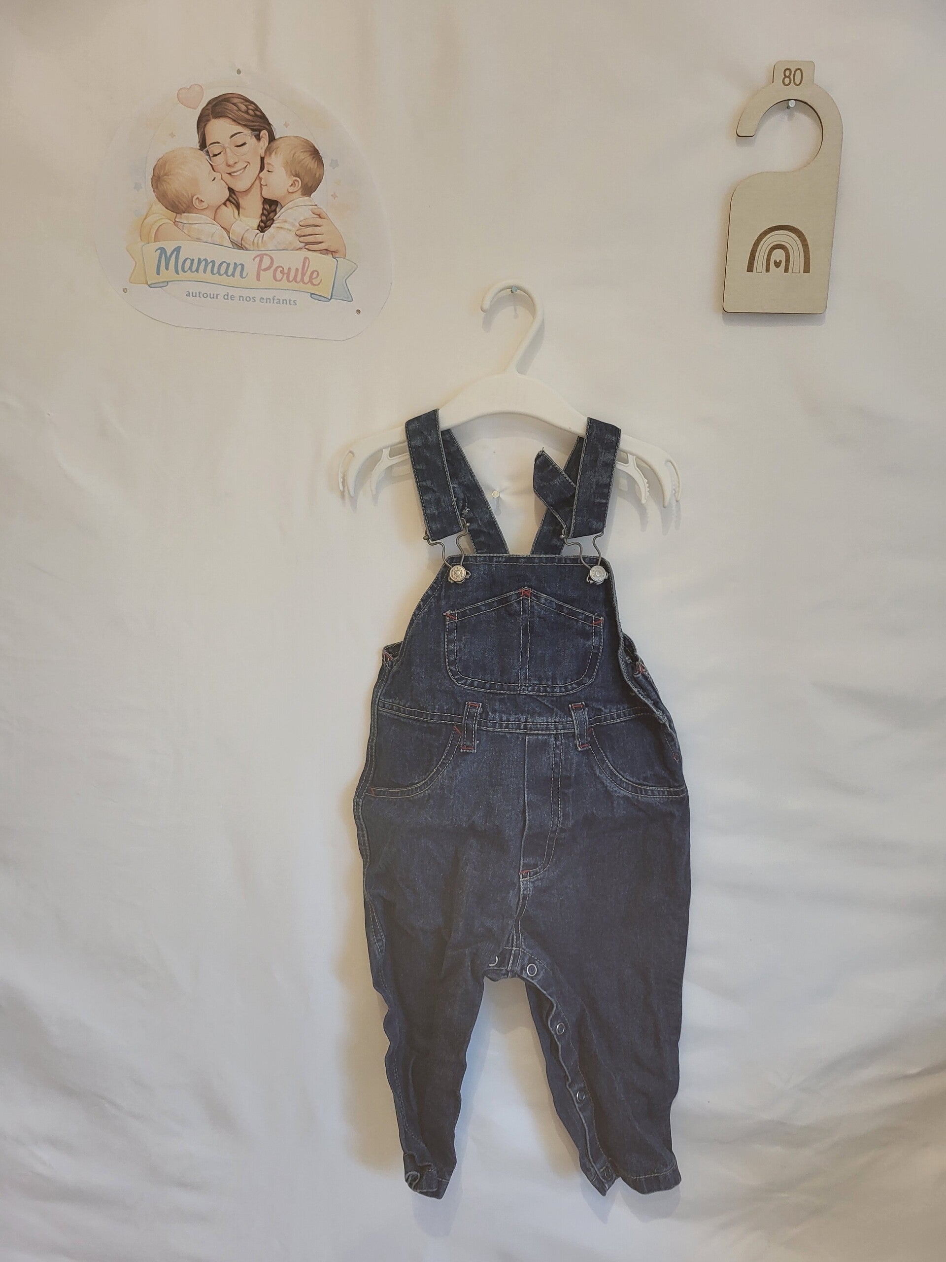 Salopette en jeans T80