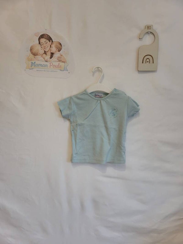 Tee-shirt vert d'eau T80