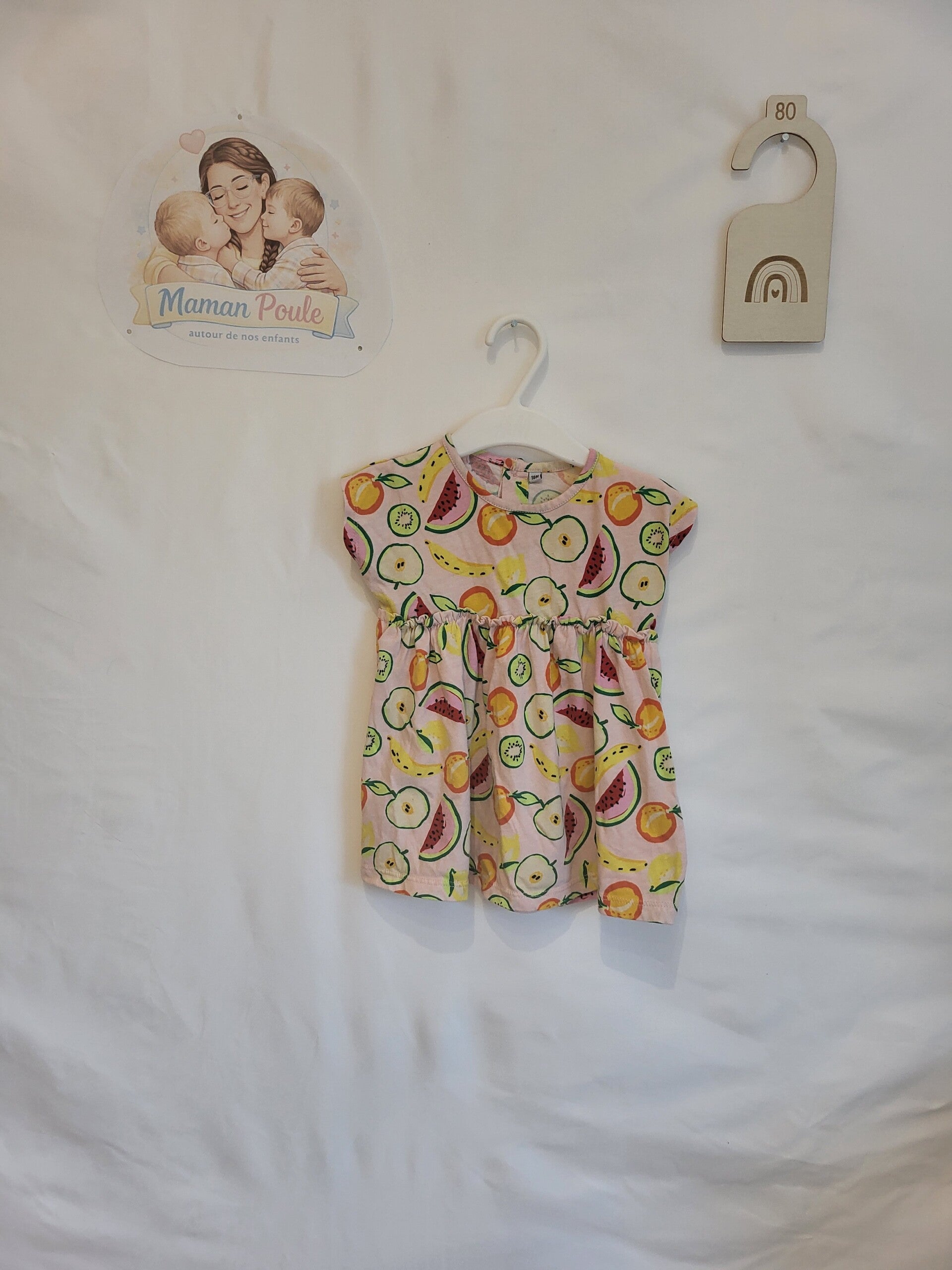 Robe panier de fruits T80