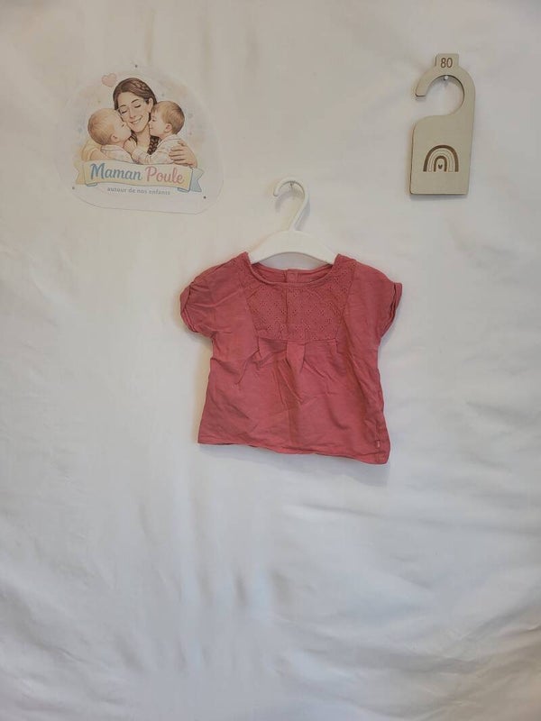Tee-shirt rose foncé T80