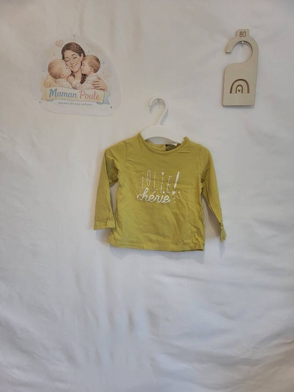 Tee-shirt jaune à manches longues T80