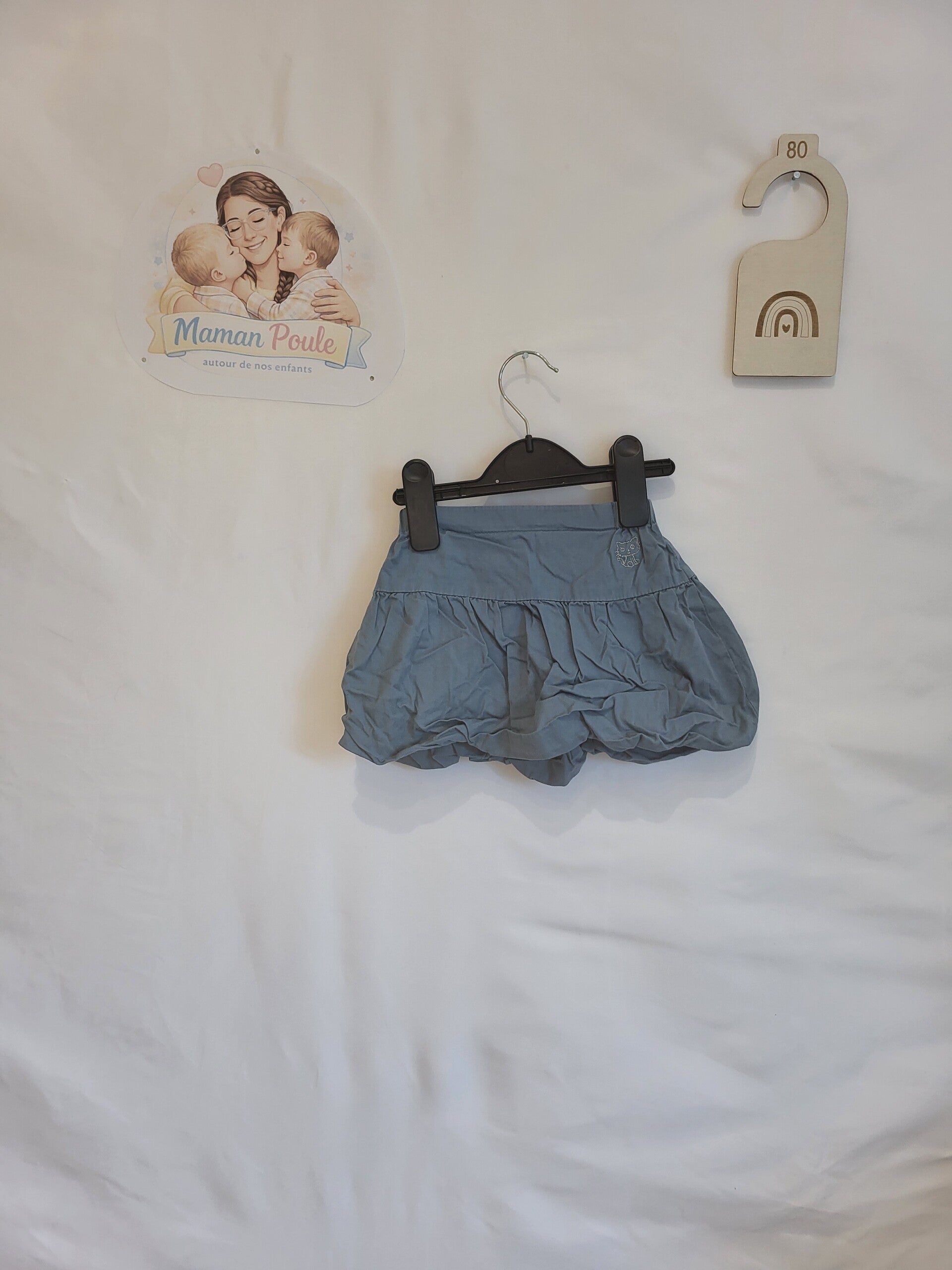 Jupe bleue T80
