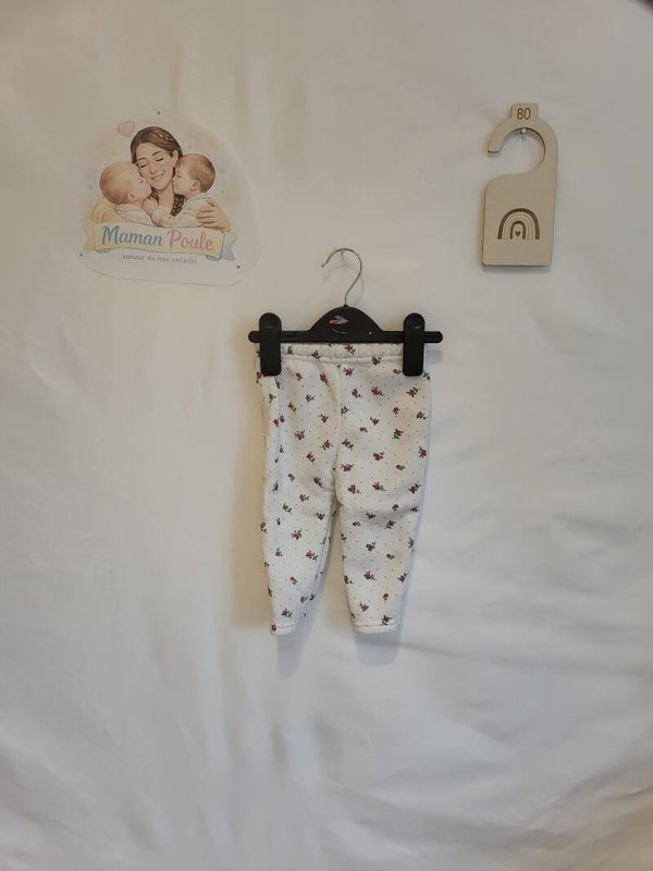 Jogging blanc imprimé chaud T80