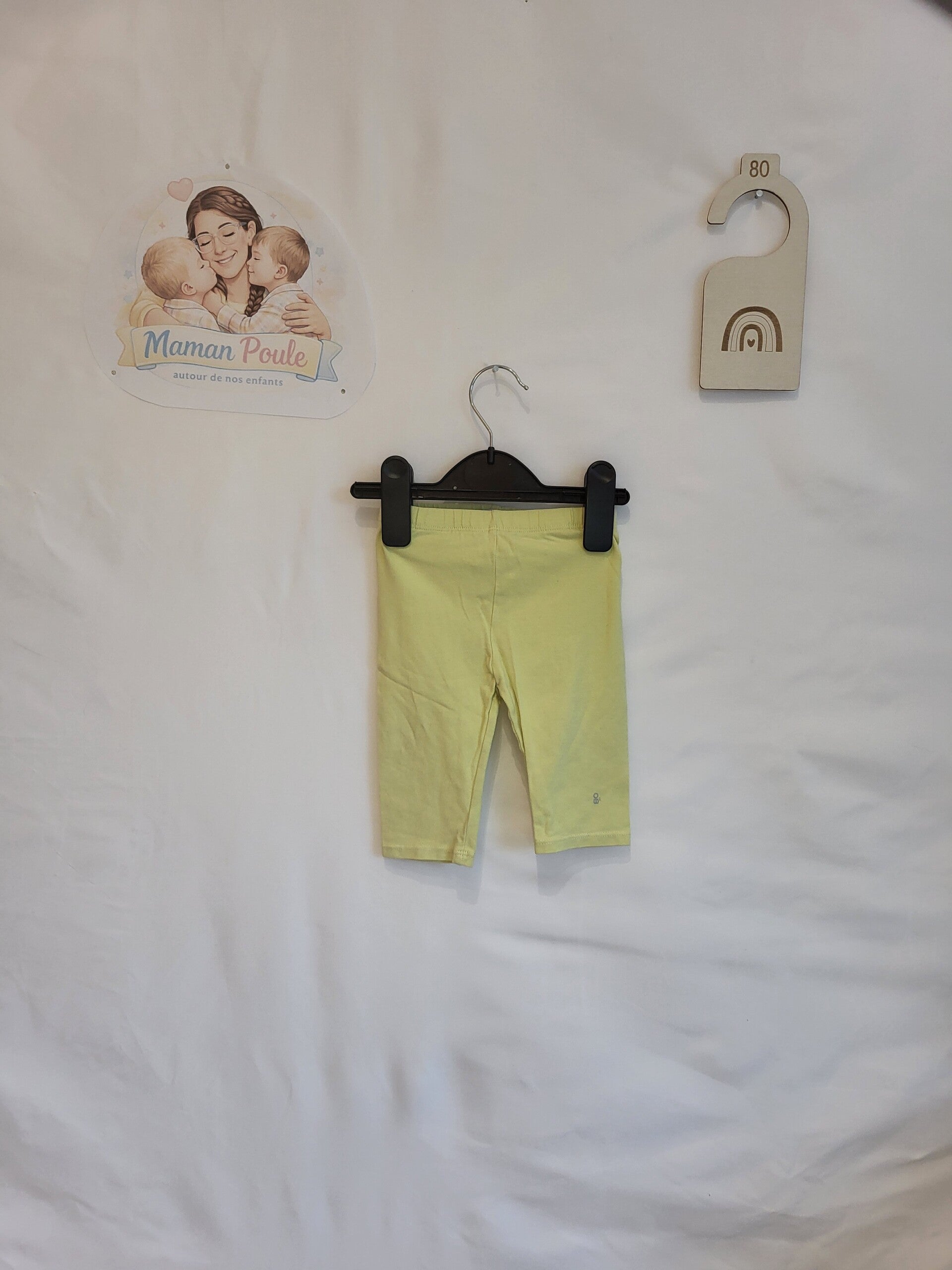 Legging 7/8 jaune T80
