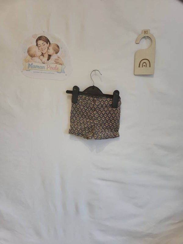 Short imprimé foncé T80
