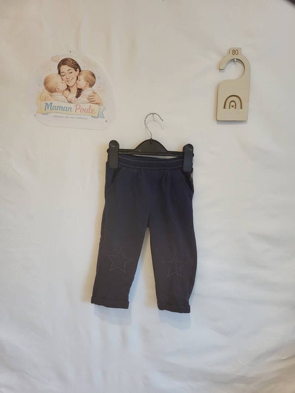 Jogging noir à paillettes T80