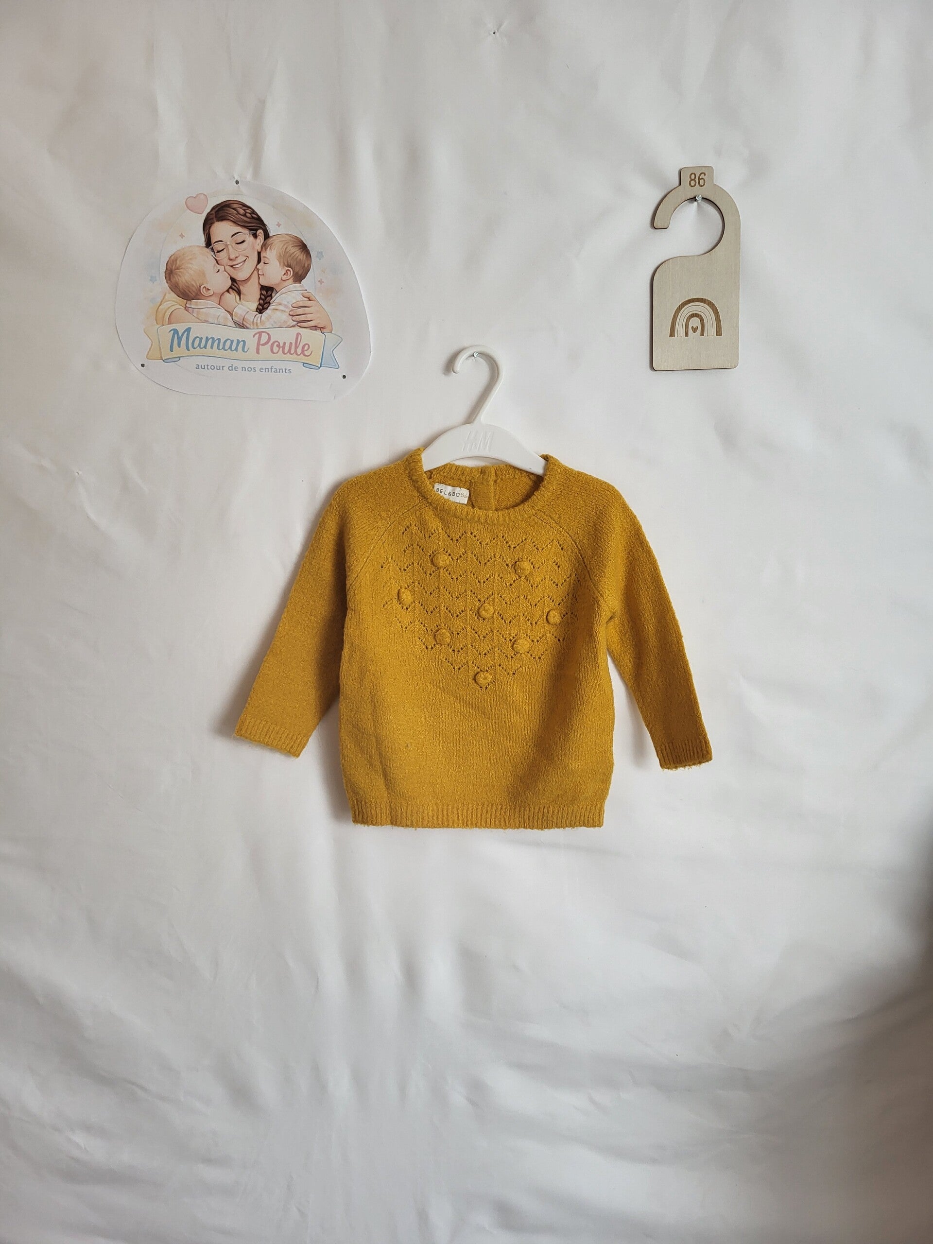Pull moutarde T86