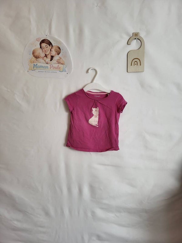 Tee-shirt fuschia T86
