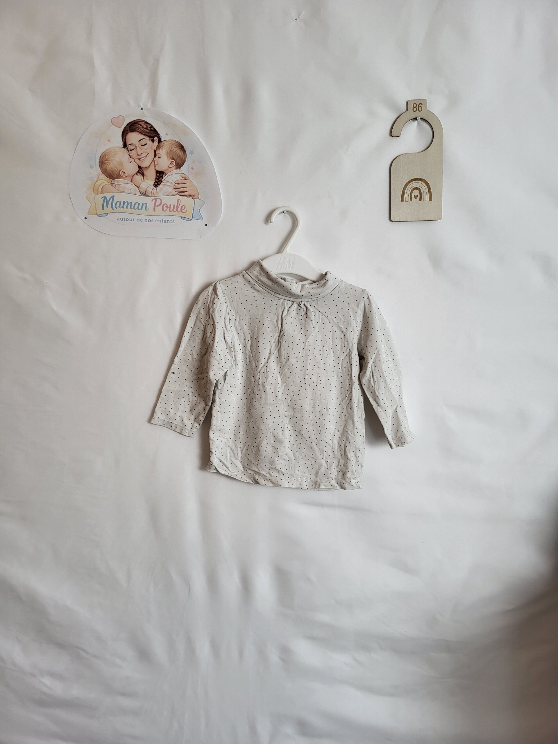 Sous-pull blanc cassé imprimé T86