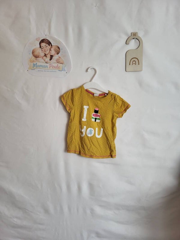 Tee-shirt moutarde T86