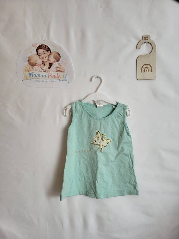 Blouse vert d'eau clair T92