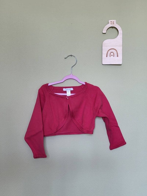 Gilet court rouge foncé T74
