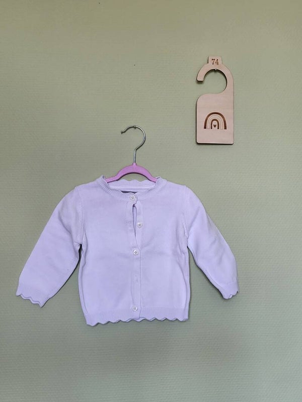 Gilet blanc à boutons T74