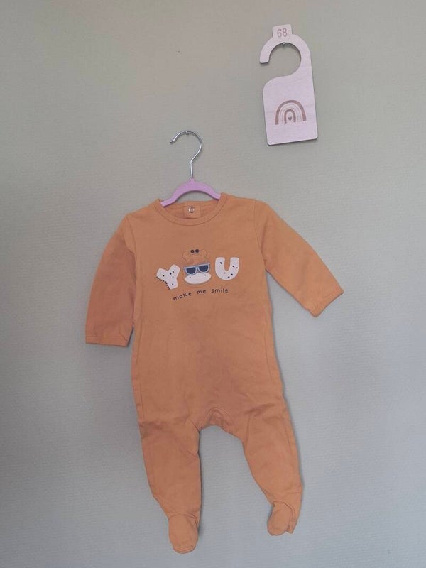 Pyjama vieux orange imprimé T68