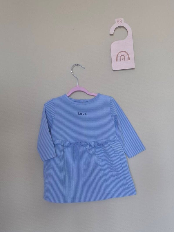 Robe bleu lignée T68