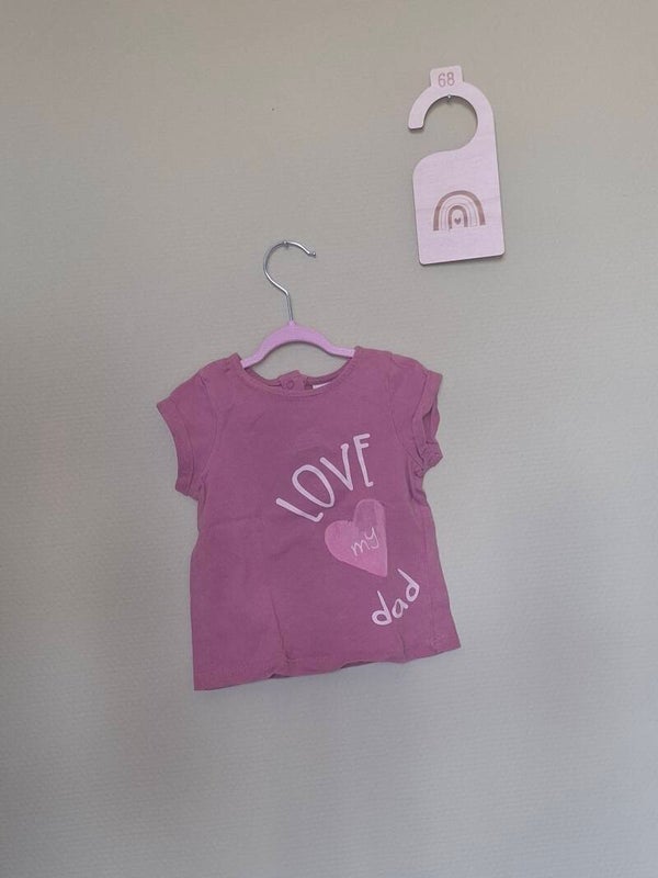 Tee-shirt vieux rose T68
