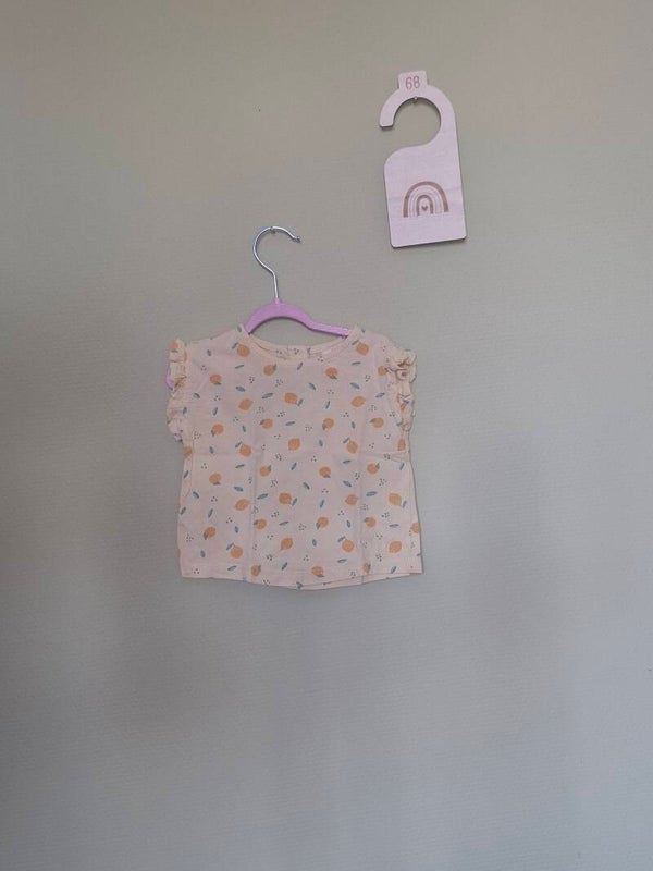 Tee-shirt jaune imprimé citron T68