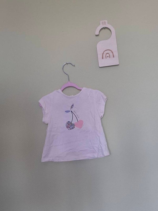 Tee-shirt blanc cassé Cerises T68
