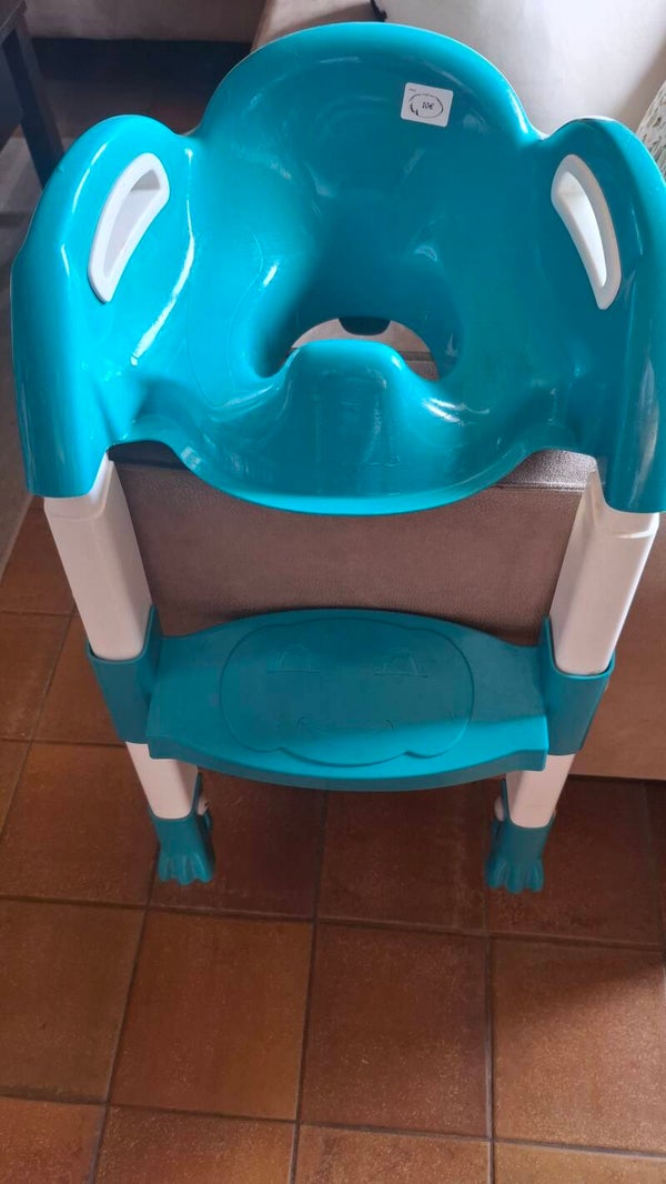 Réducteur avec marche pour grande toilette