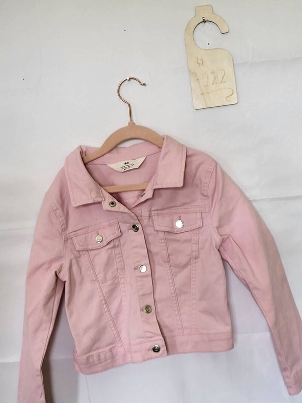 Veste en jeans rose F122