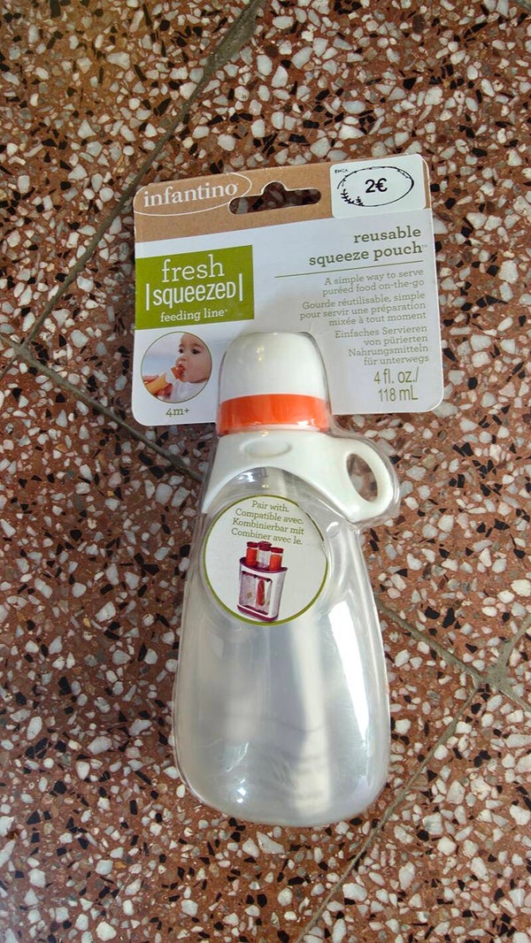 Gourde de compote réutilisable (machine Infantino)