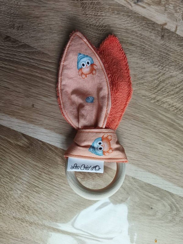 Hochet en papier bruissant Terracotta