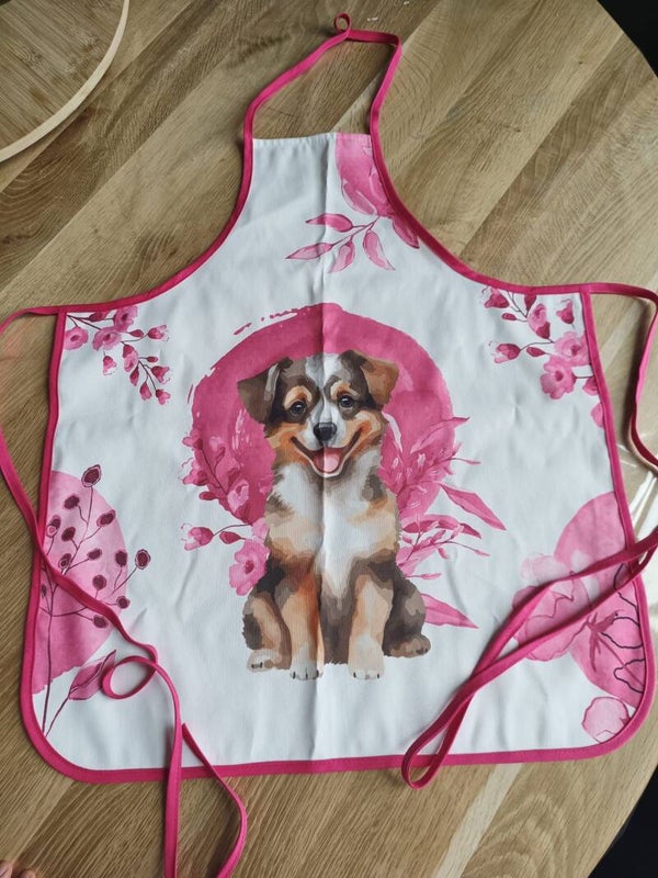 Tablier pour enfant (tissu imperméable) CHIEN