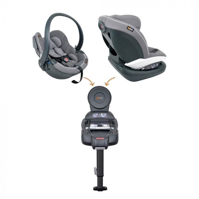 Trio Besafe Modular (cosy + siège auto dos route + base)
