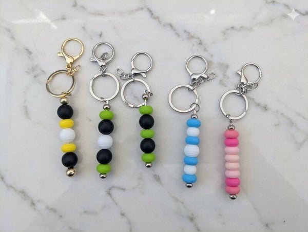 Handmade Silicone Bead Keychain
