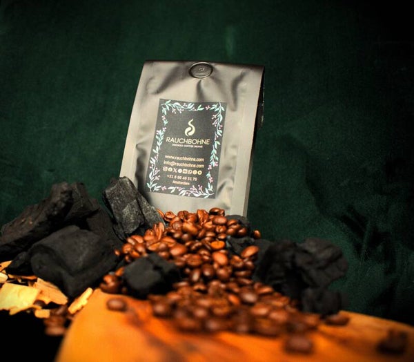 RauchBohne, Charcoal-Smoked Ethiopian Coffee - Whole Beans or Ground (250 g)