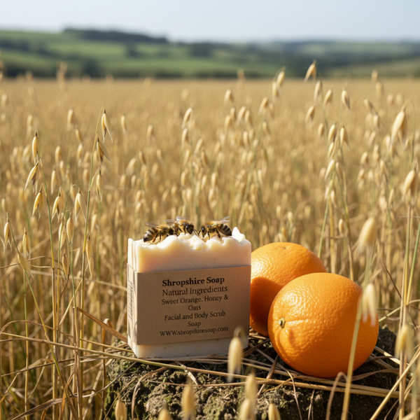 Shropshire Soap Sweet Orange, Honey & Oats Soap Bar £3.50 105g