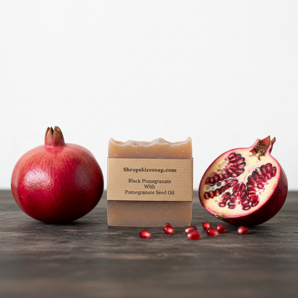Shropshire Soap Black Pomegranate & Pomegranate Seed Oil Soap Bar £3.50 105g