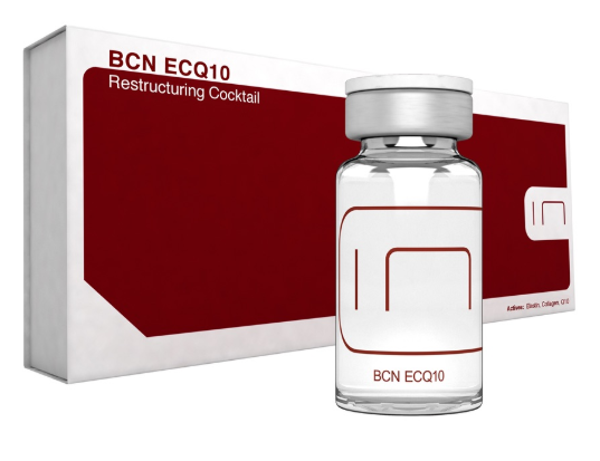 BCN ECQ 10. 5x3mL. Elastine, collagène, Q10. Cocktail magique pour redonner fermeté et élasticité.