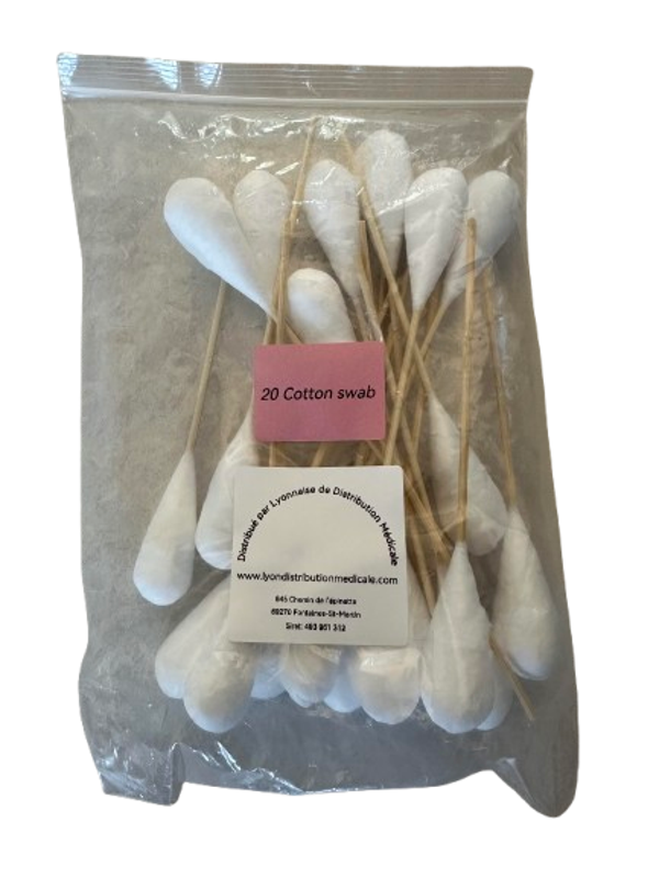 Cotton swab. Gros coton tige pour peeling. Par 40.