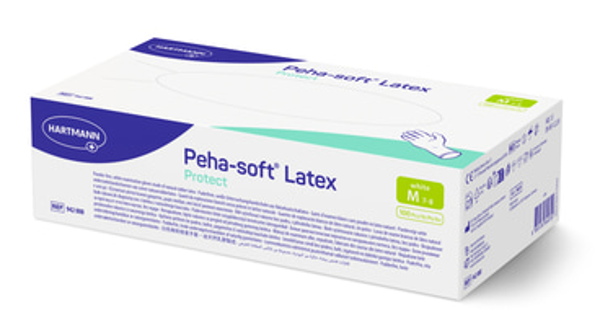 Gants non stériles PEHA SOFT LATEX PROTECT, non poudrés. par 100