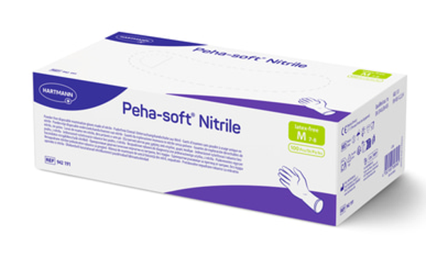 Gants non stériles nitrile blancs non poudrés PEHA SOFT Hartmann.
