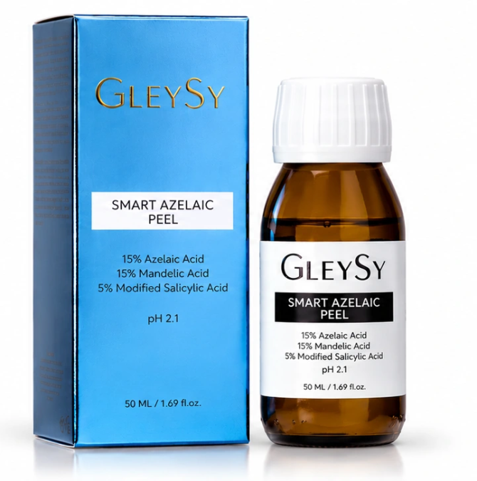 GleySy® SMART AZELAIC PEEL. La nouvelle référence du peeling français.