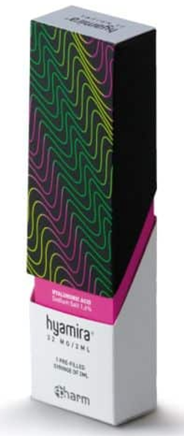 HYAMIRA 32mg/2mL. Skinbooster biorevitalisant. Hydratation intense. Visage, cou, décolleté.