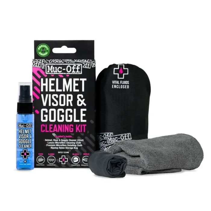 Muc-Off Schoonmaakdoekjes Schoonmaak Set Helm & bril